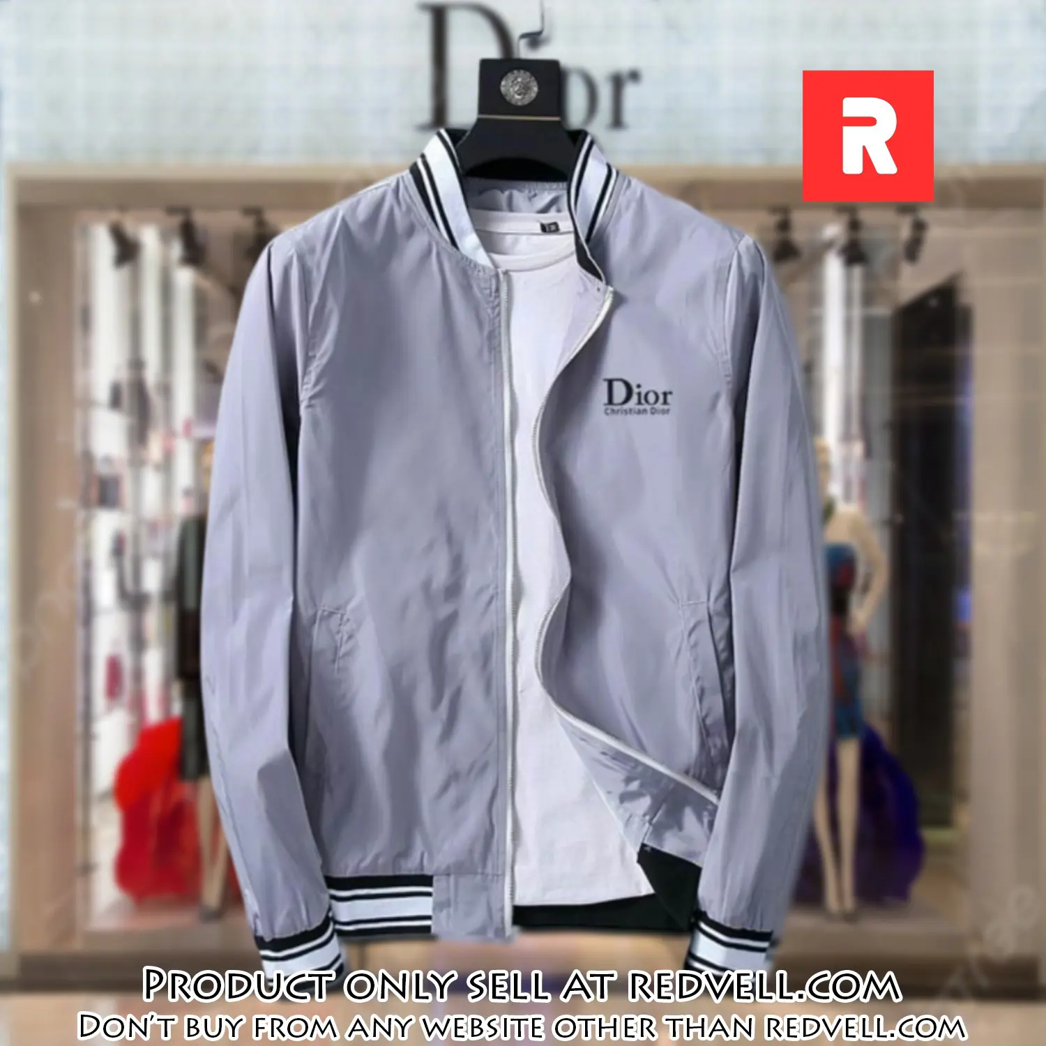Dior luxury brand varsity zipper jacket vst1063 rv5513784